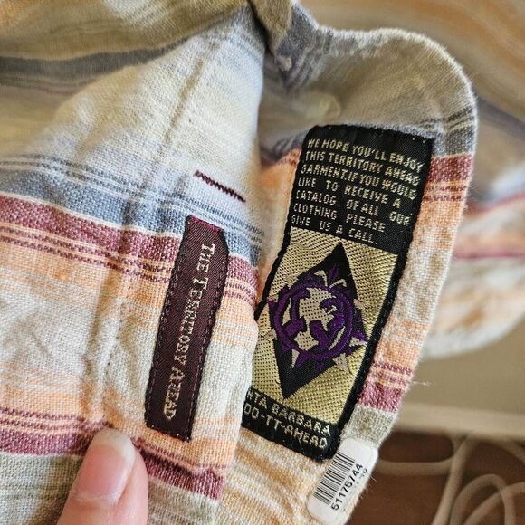 The Territory Ahead Linen Blend Button Down Shirt - Picture 5 of 7